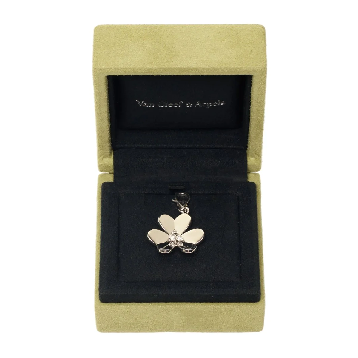 Pendentif VAN CLEEF & ARPELS "Frivole" en or blanc et diamants - Image 4
