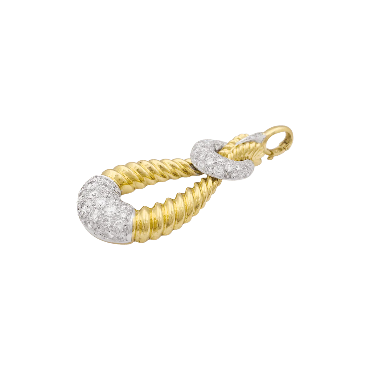 Pendentif vintage Kutchinsky or, diamants. - Image 5
