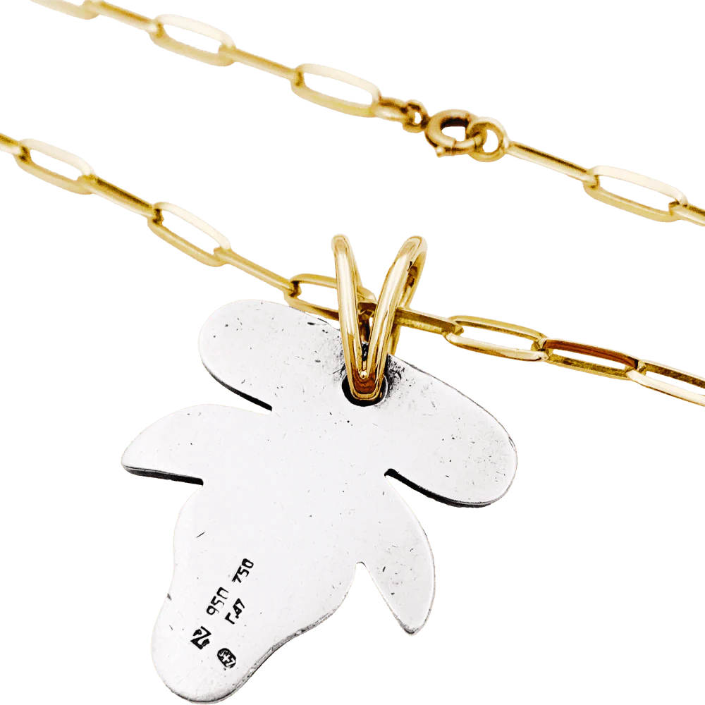Collier Pendentif ZOLOTAS en or jaune et argent - Image 5