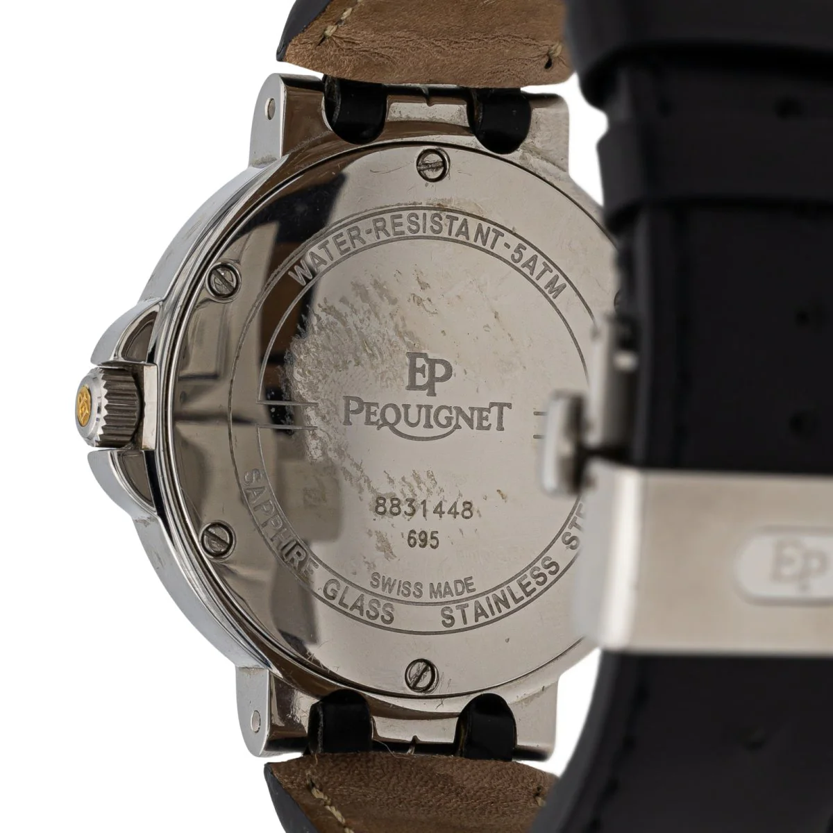 Montre PEQUIGNET , "Moorea", en acier et en cuir - Image 6