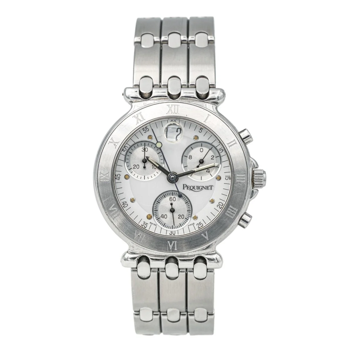 Montre PEGUIGNET "Moorea" en acier, saphir et quartz
