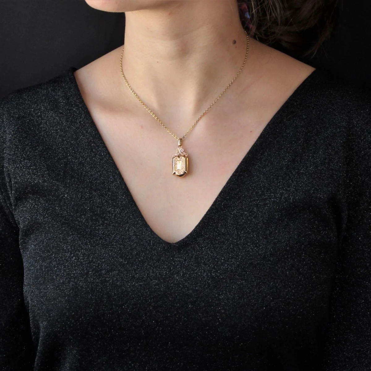 Pendentif en or rose - Image 2
