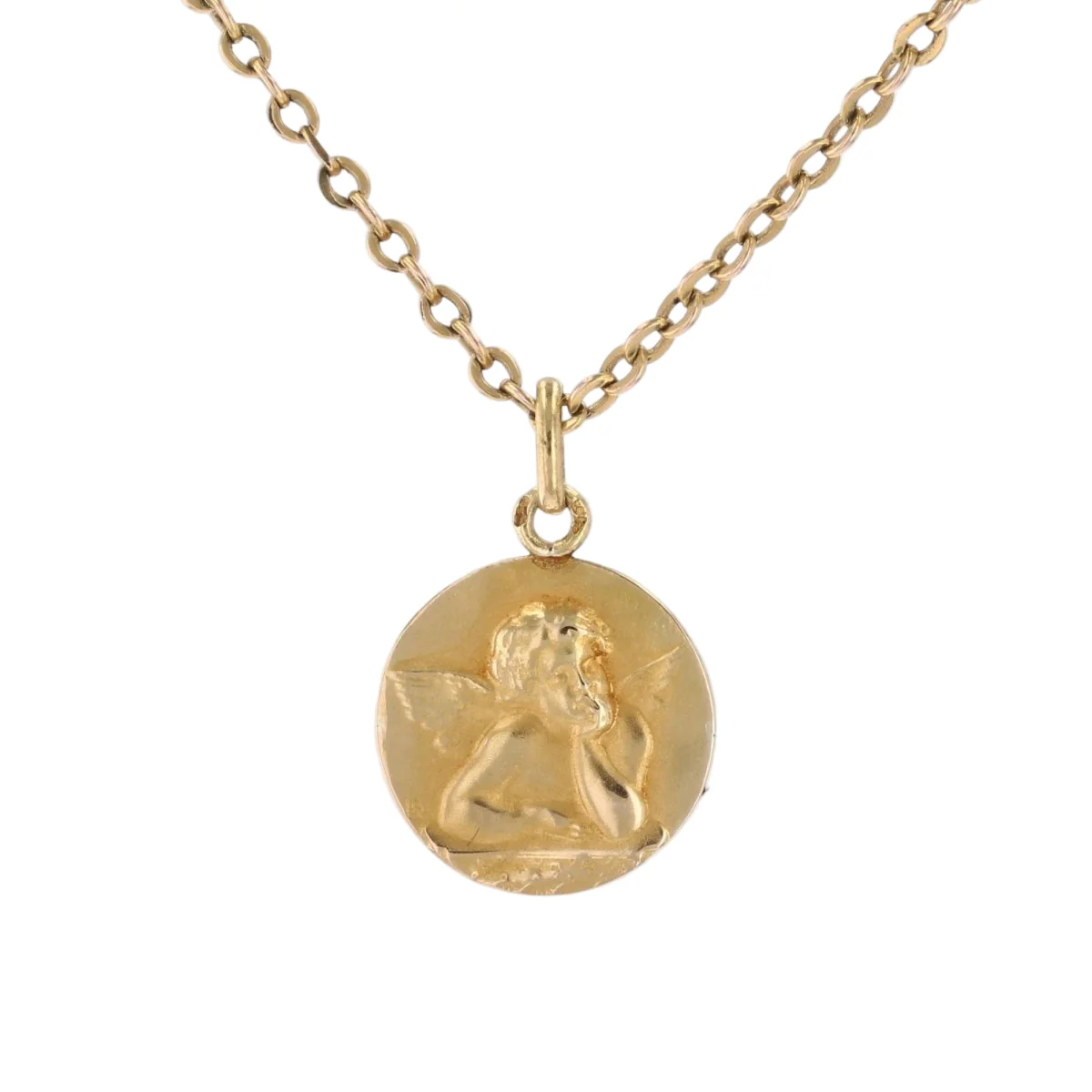Pendentif LB ANGELOT en or jaune - Image 3