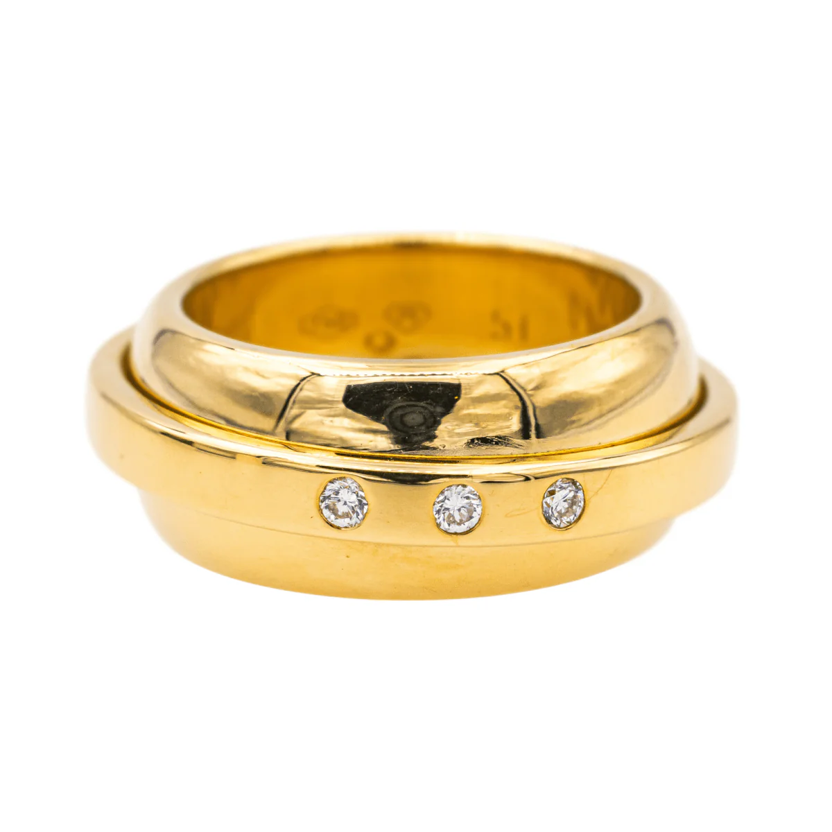 Bague Jonc PIAGET "Possession Swing" en or jaune et diamants