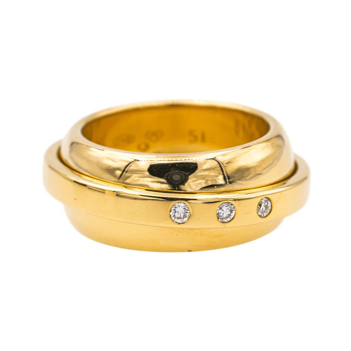 Bague Jonc PIAGET "Possession Swing" en or jaune et diamants - Image 7