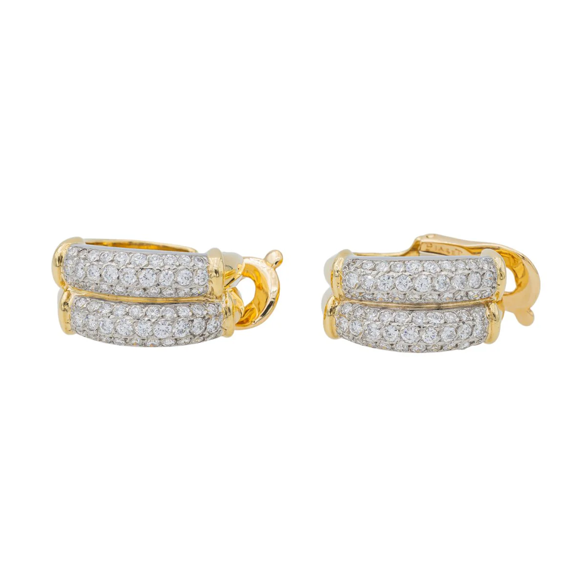 Piaget Boucles d'oreilles Créoles  Or jaune Diamant - Image 3