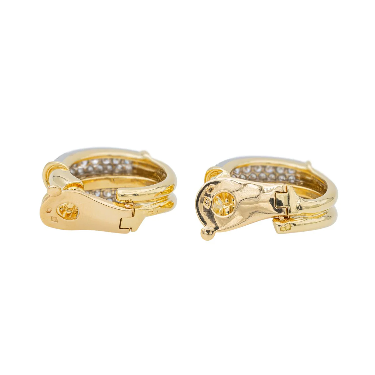 Piaget Boucles d'oreilles Créoles  Or jaune Diamant - Image 5