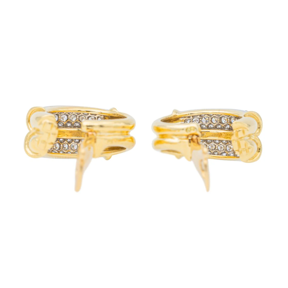 Piaget Boucles d'oreilles Créoles  Or jaune Diamant - Image 6