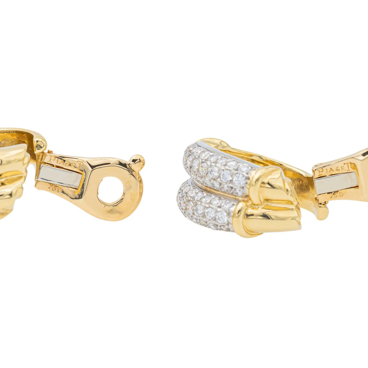 Piaget Boucles d'oreilles Créoles  Or jaune Diamant - Image 8