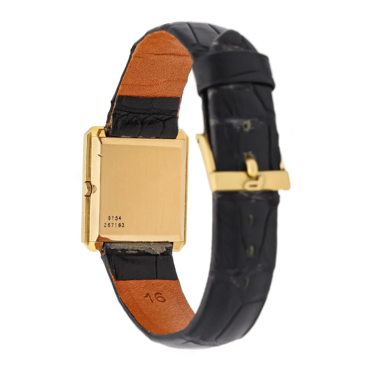 Montre PIAGET en or jaune et cuir - Image 2