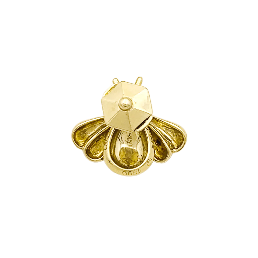 Épingle CARTIER en or jaune, émail et rubis - Image 5