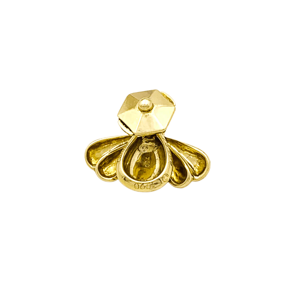 Épingle CARTIER en or jaune, émail et rubis - Image 6