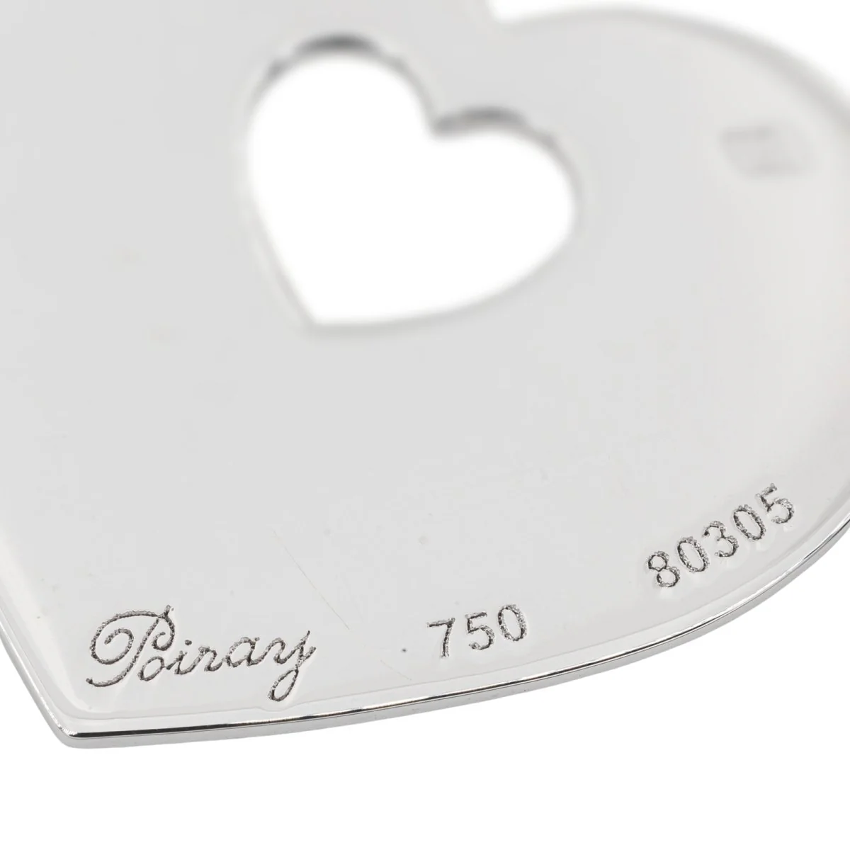 Pendentif POIRAY "Cœur" en Or blanc - Image 7