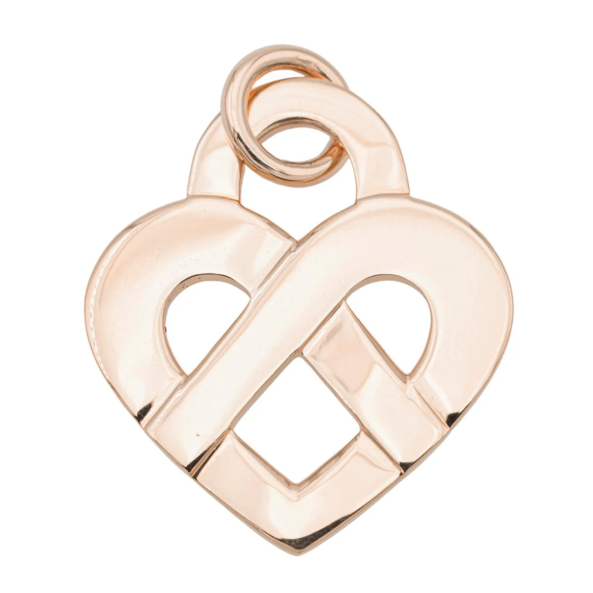Poiray Pendentif Cœur Entrelacé Or jaune