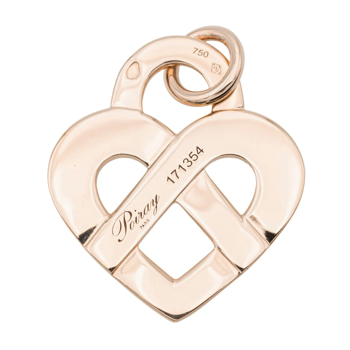 Poiray Pendentif Cœur Entrelacé Or jaune - Image 2