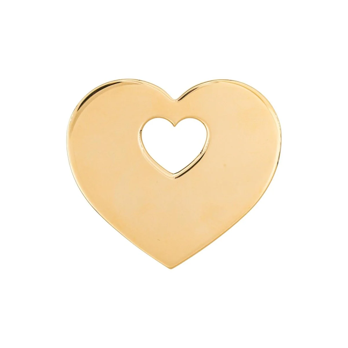 Pendentif POIRAY "Coeur Secret" en or blanc