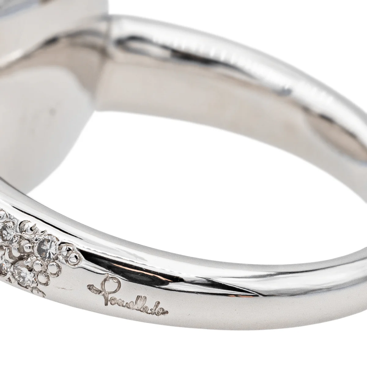 Bague POMELLATO "Capri" en or blanc, turquoise et diamants - Image 7