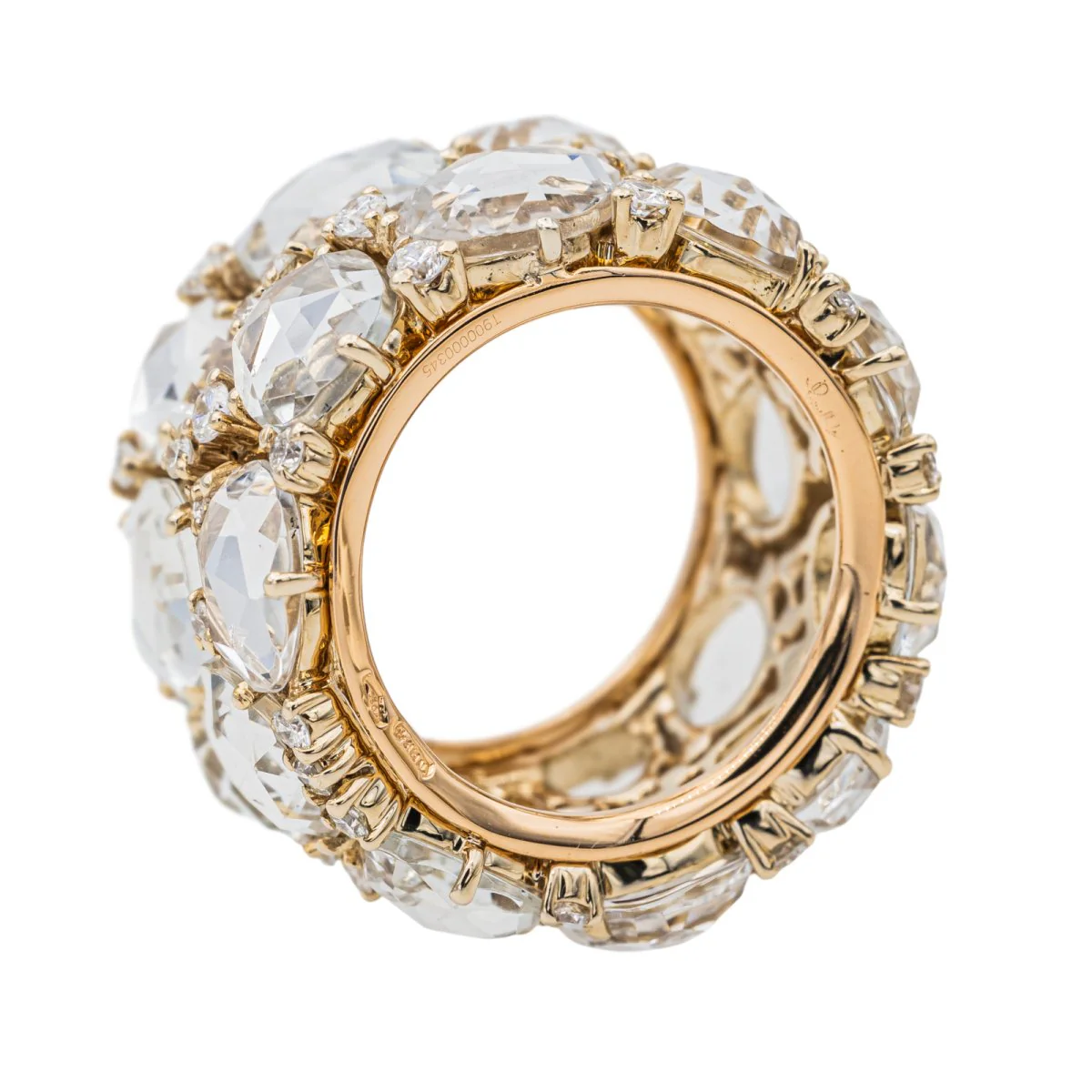 Bague POMELLATO "Lulu" en or rose, topazes et diamants - Image 3