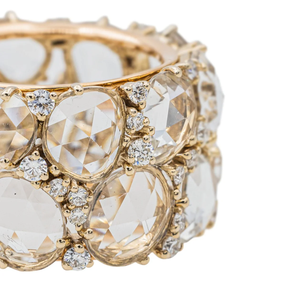 Bague POMELLATO "Lulu" en or rose, topazes et diamants - Image 4