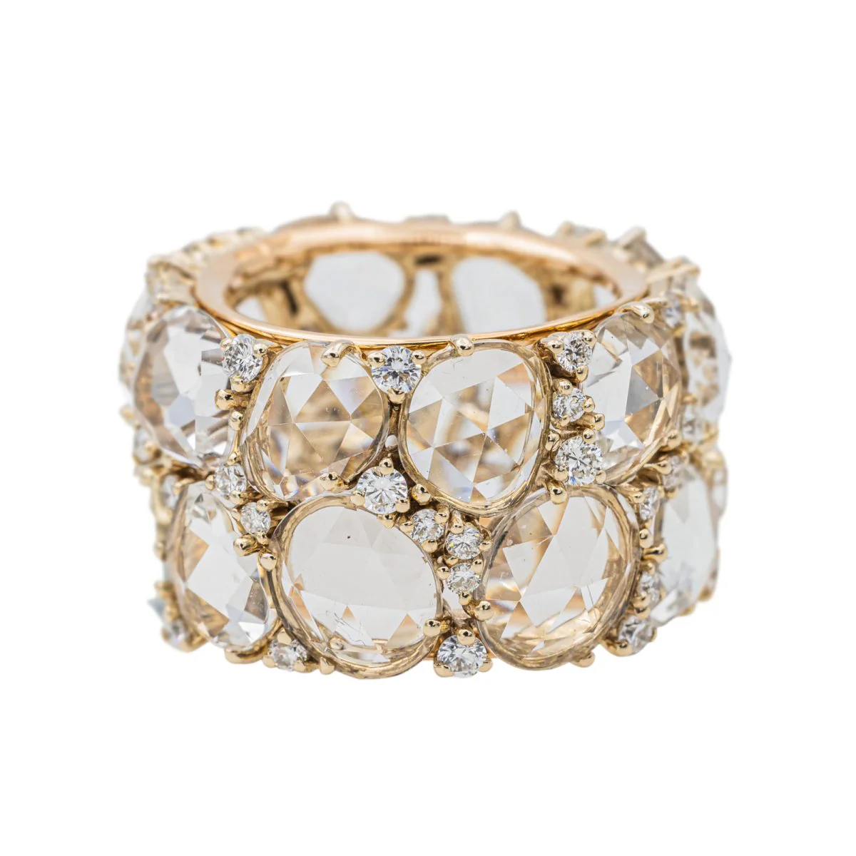 Bague POMELLATO "Lulu" en or rose, topazes et diamants - Image 7