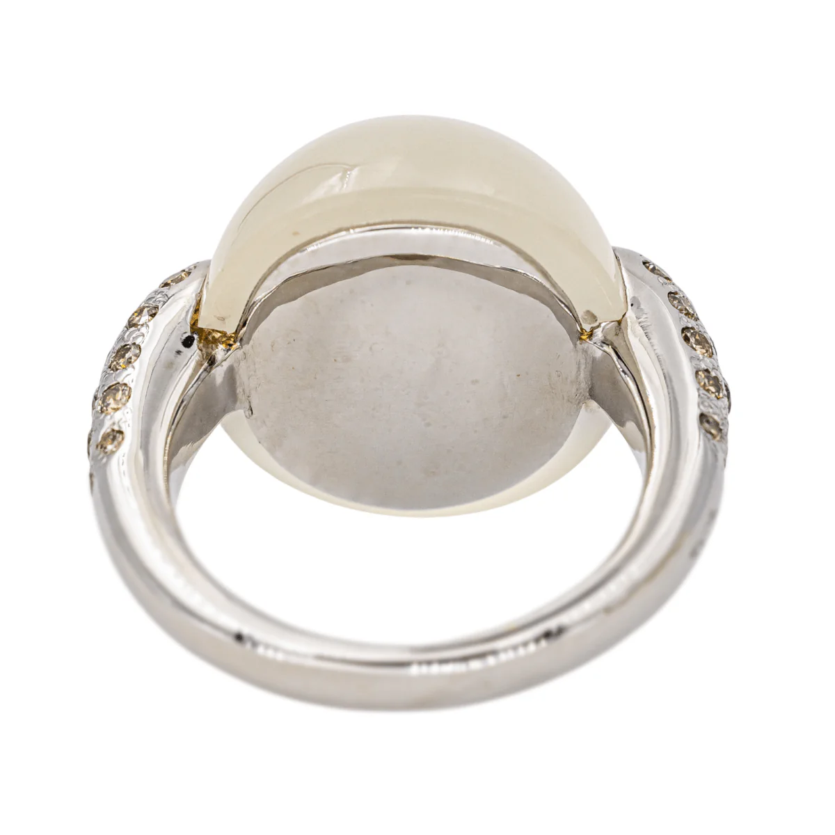 Bague Cocktail POMELLATO "Luna" en or blanc, pierre de lune et diamants - Image 5