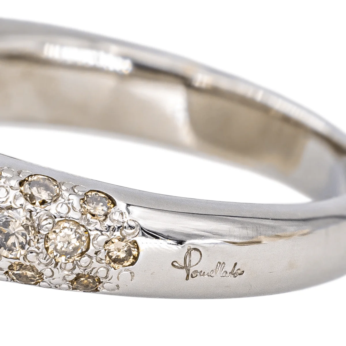 Bague Cocktail POMELLATO "Luna" en or blanc, pierre de lune et diamants - Image 6