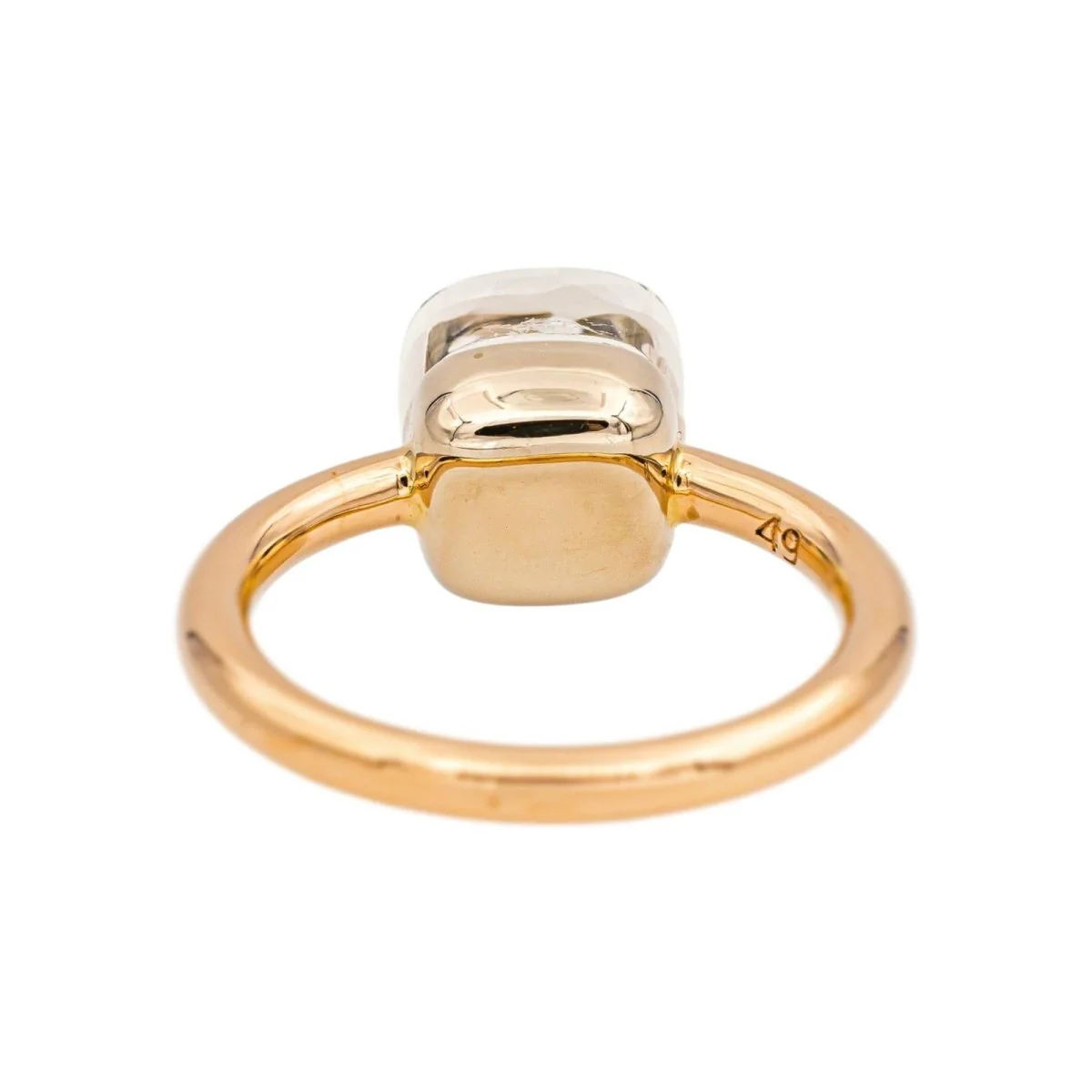 Bague Solitaire POMELLATO "Nudo" en or rose et topaze - Image 5