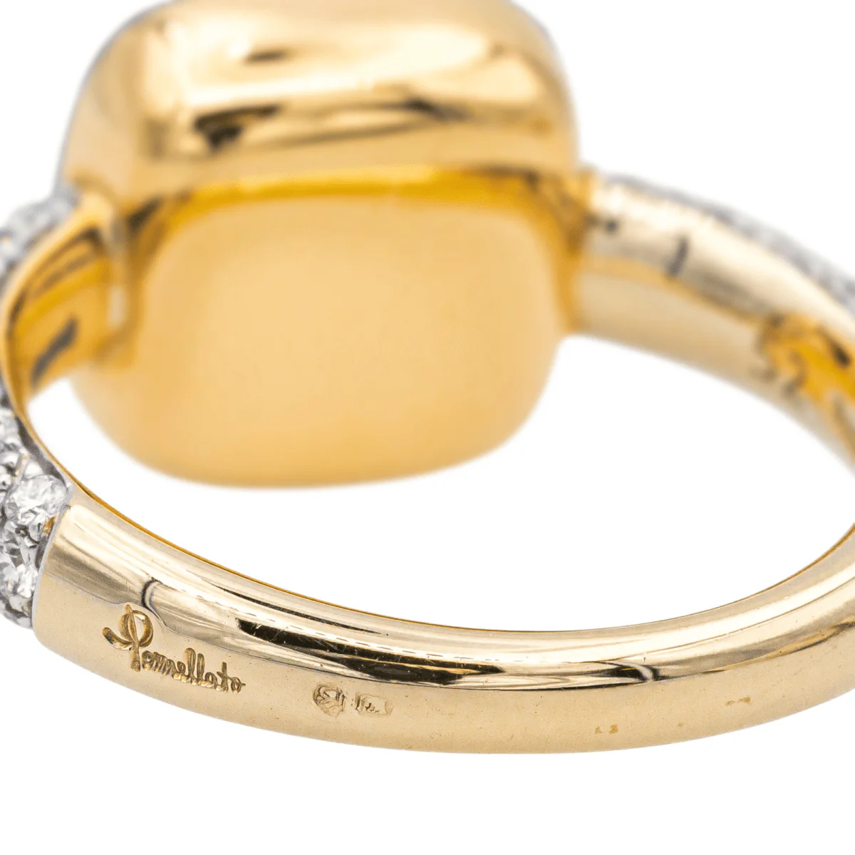 Bague POMELLATO "Nudo" en or rose, or blanc, topaze et diamants - Image 7