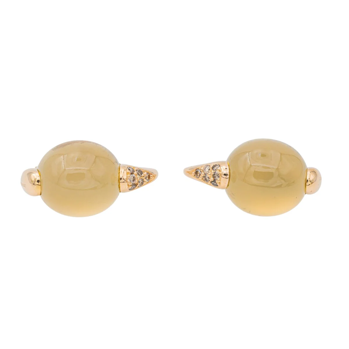 Boucles d'oreilles POMELLATO "Luna" en or rose et pierre de lune - Image 5