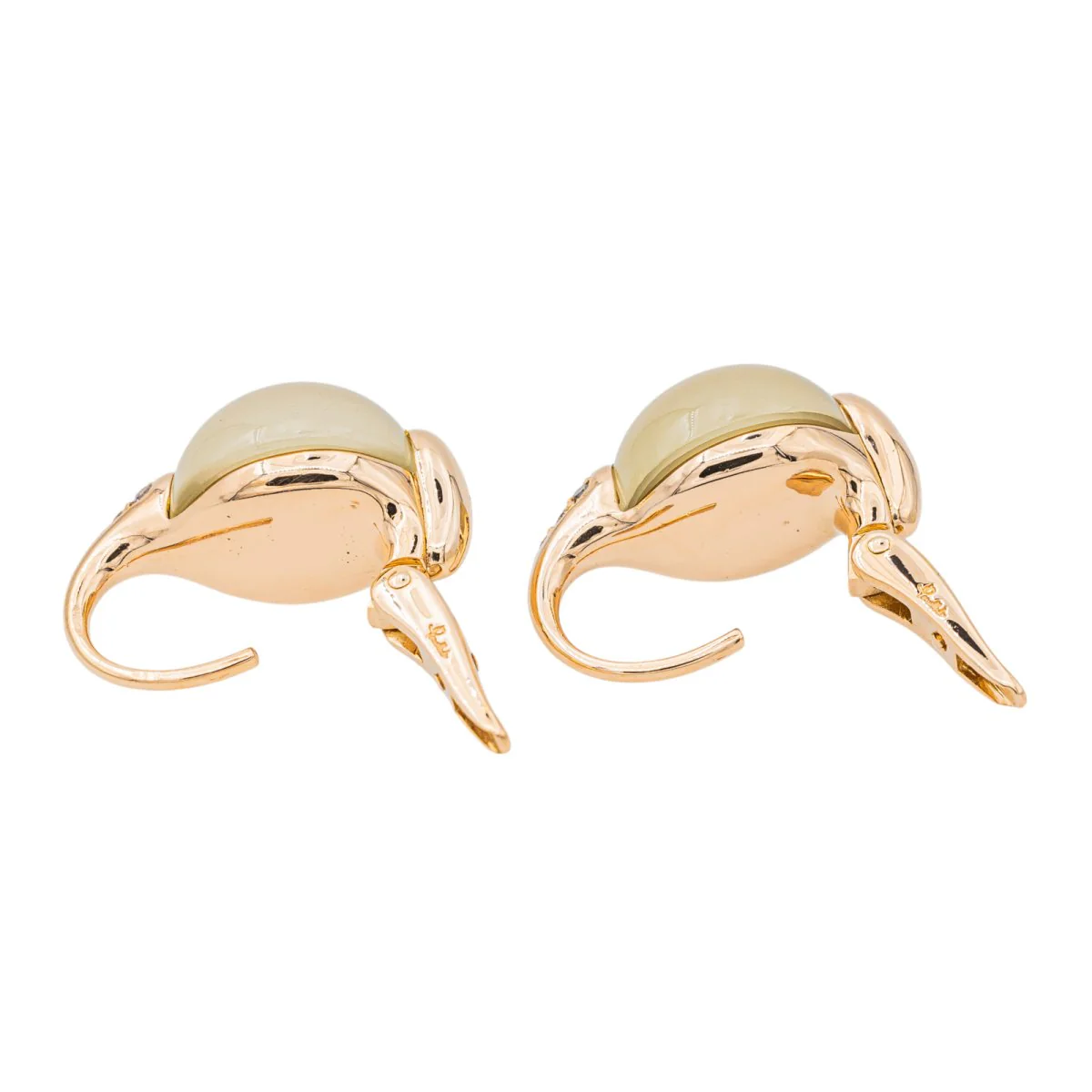 Boucles d'oreilles POMELLATO "Luna" en or rose et pierre de lune - Image 6