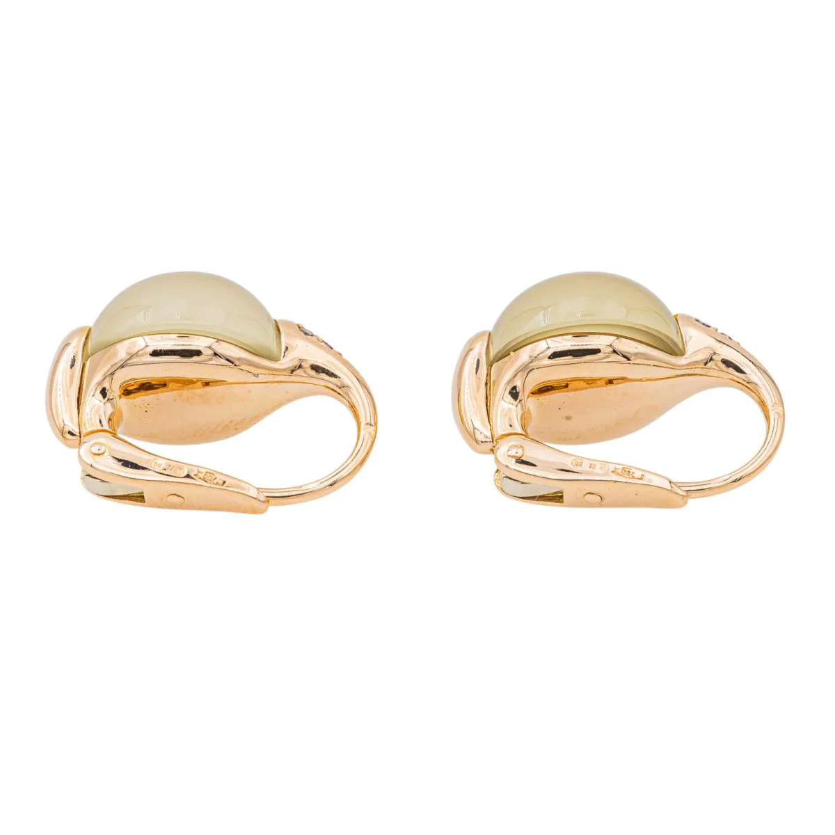 Boucles d'oreilles POMELLATO "Luna" en or rose et pierre de lune - Image 7
