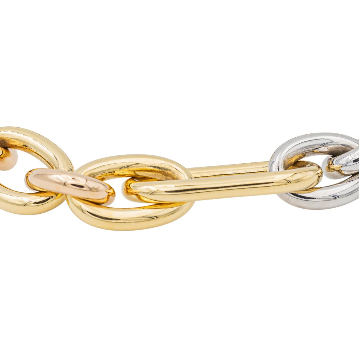 Bracelet POMELLATO "Chaîne Iconica" trois ors - Image 4