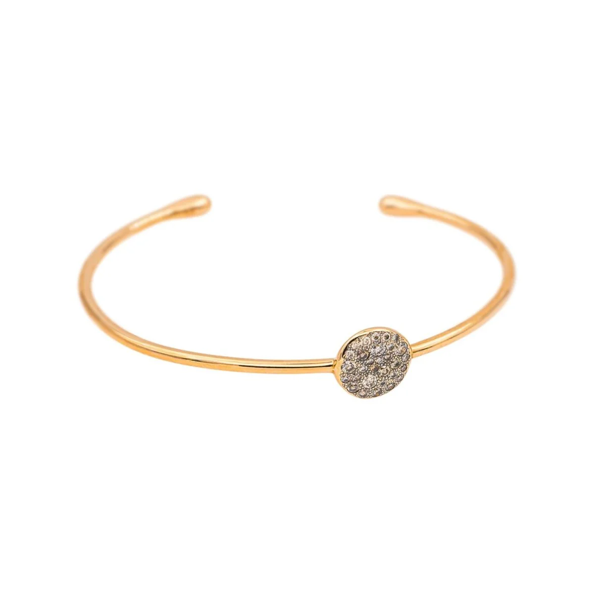 Bracelet Jonc POMELLATO "Sabbia" en or rose et diamants - Image 3