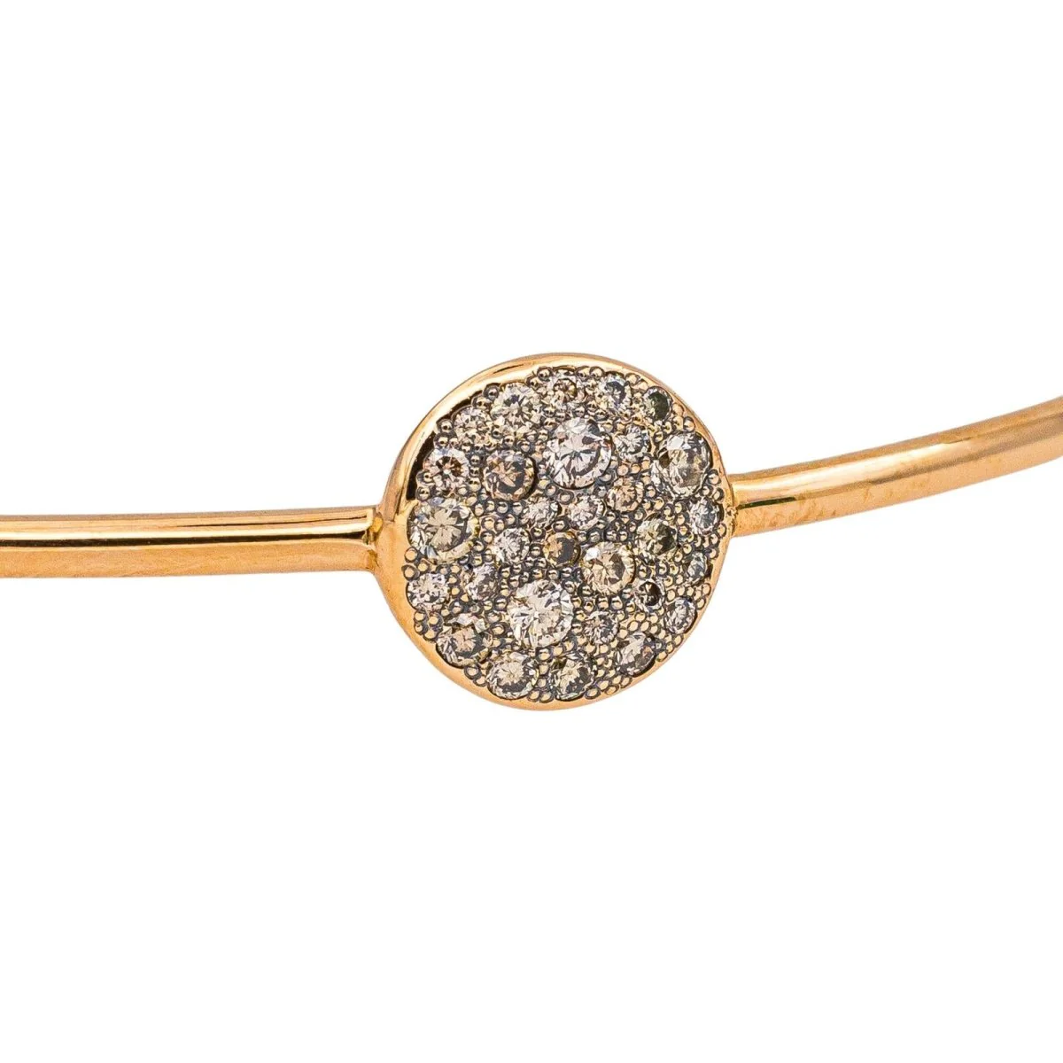 Bracelet Jonc POMELLATO "Sabbia" en or rose et diamants - Image 7