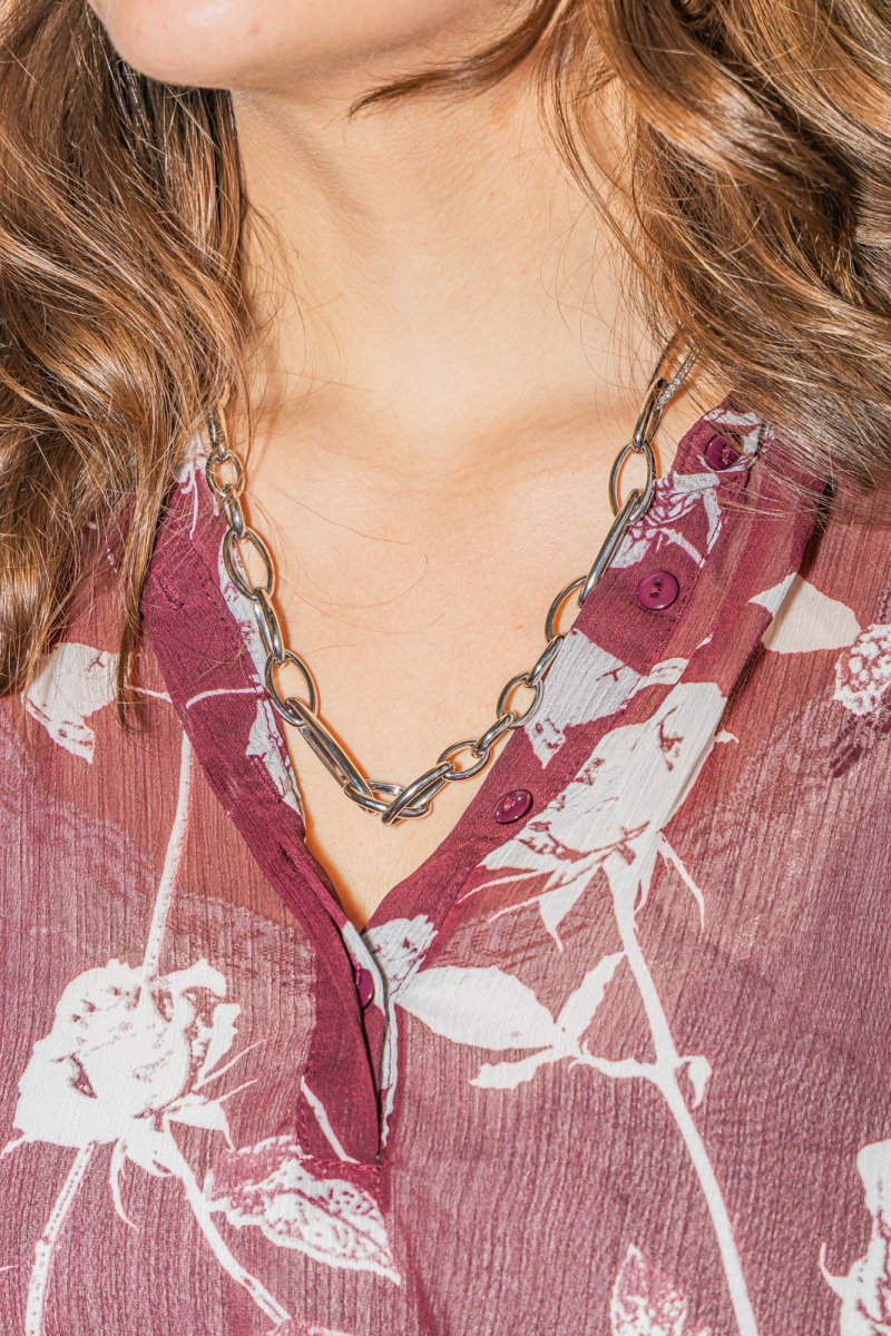 Collier POMELLATO Chaîne "Iconica" en or blanc et diamant - Image 2