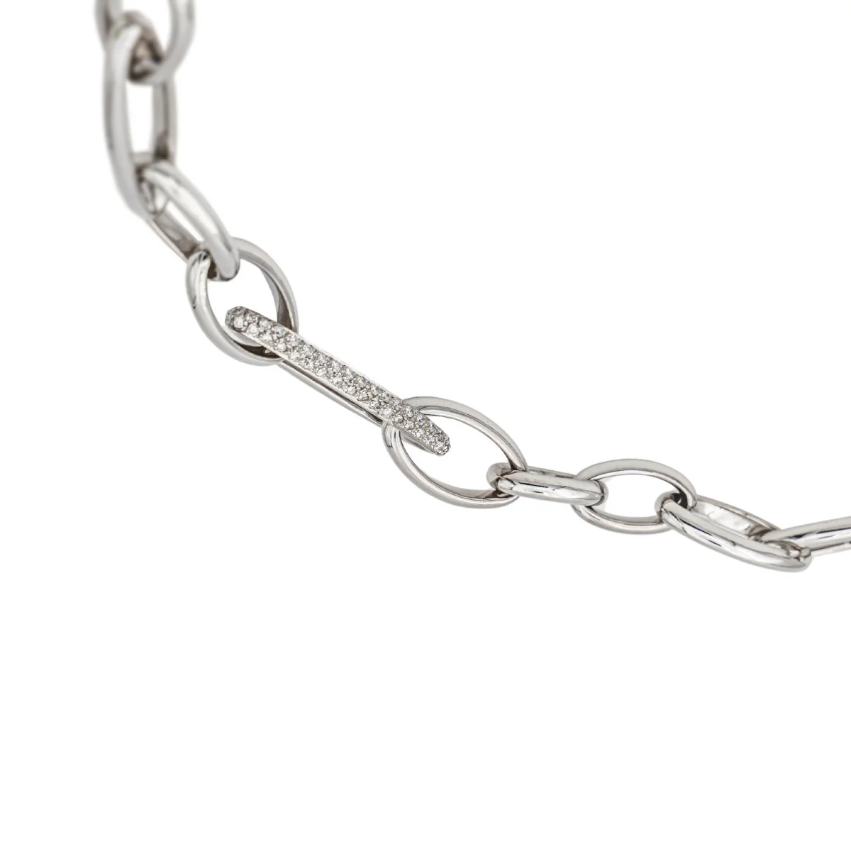Collier POMELLATO Chaîne "Iconica" en or blanc et diamant - Image 3