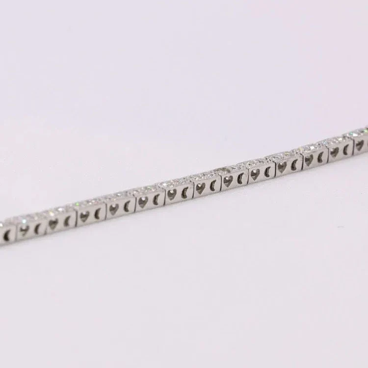 Bracelet Ligne en or blanc et diamants - Image 5