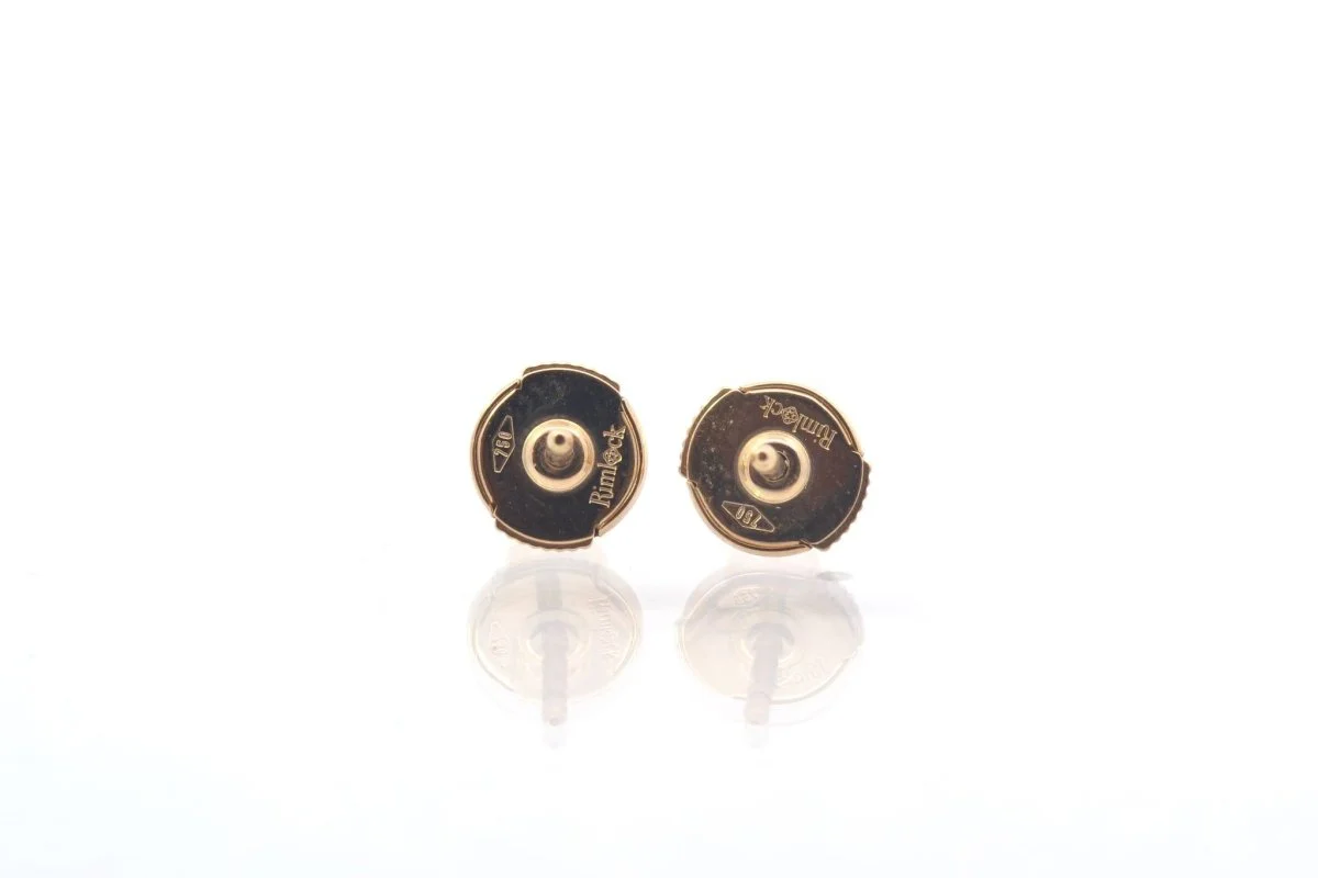 Boucles d'oreilles Puces en or et diamants - Image 3