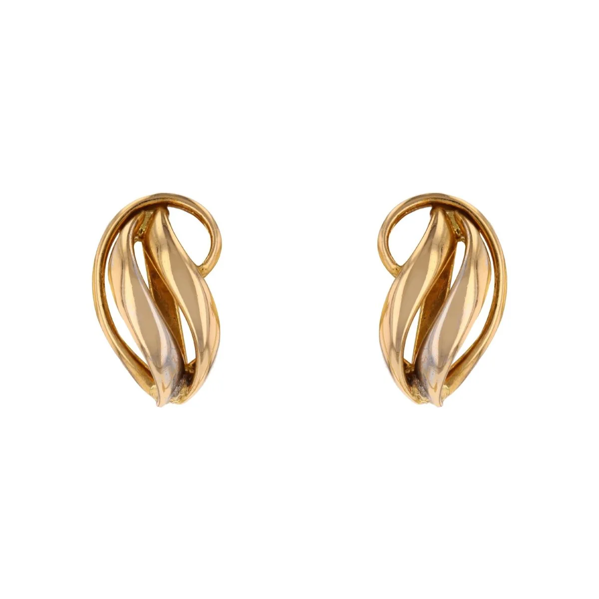 Boucles d'oreilles puces en or jaune