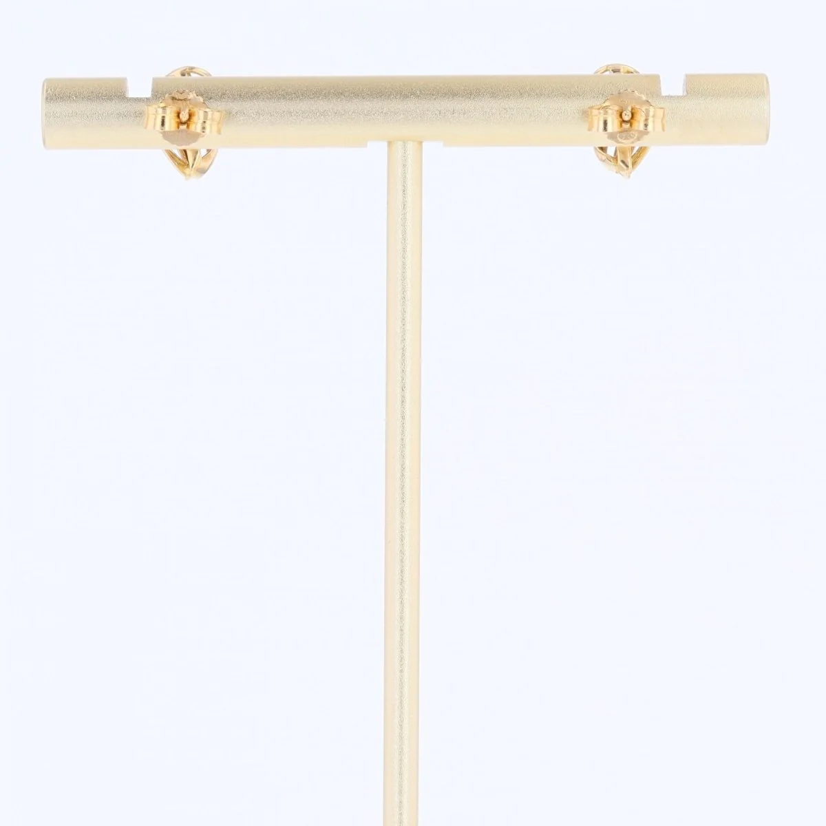 Boucles d'oreilles puces en or jaune - Image 7