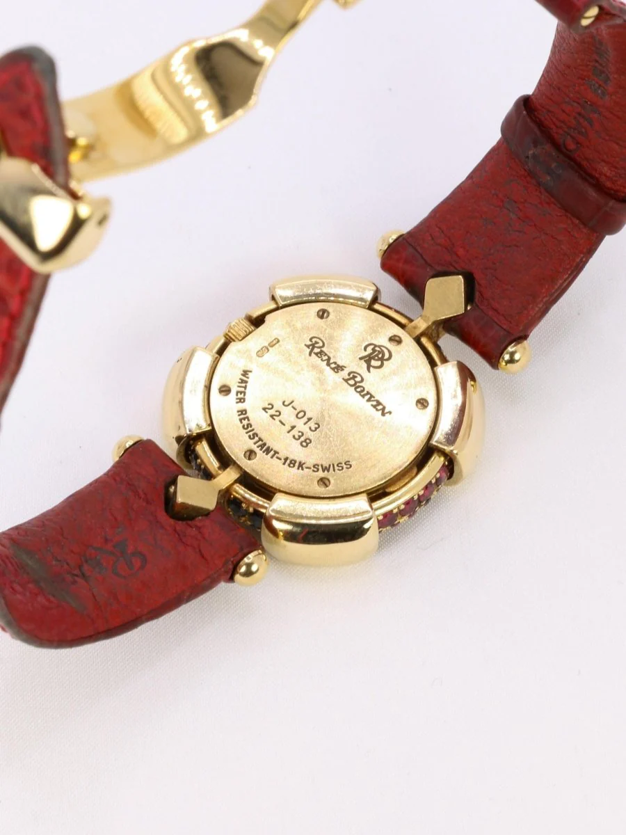 RENE BOIVIN Montre Chrysalide or jaune rubis saphirs diamants - Image 11