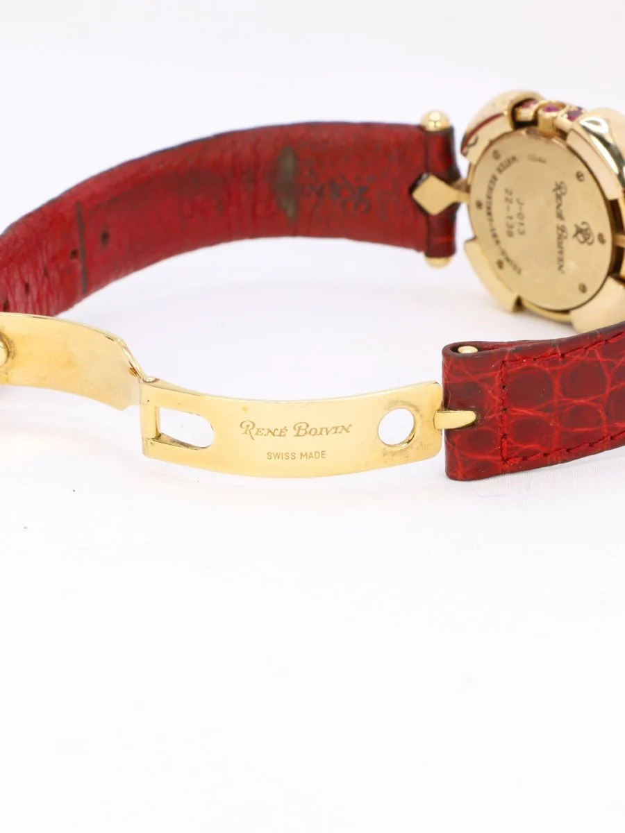 RENE BOIVIN Montre Chrysalide or jaune rubis saphirs diamants - Image 12
