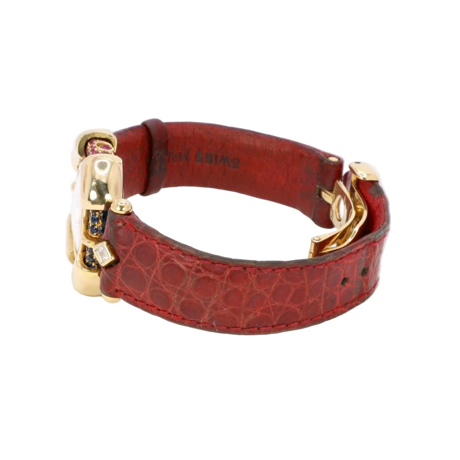 RENE BOIVIN Montre Chrysalide or jaune rubis saphirs diamants - Image 16