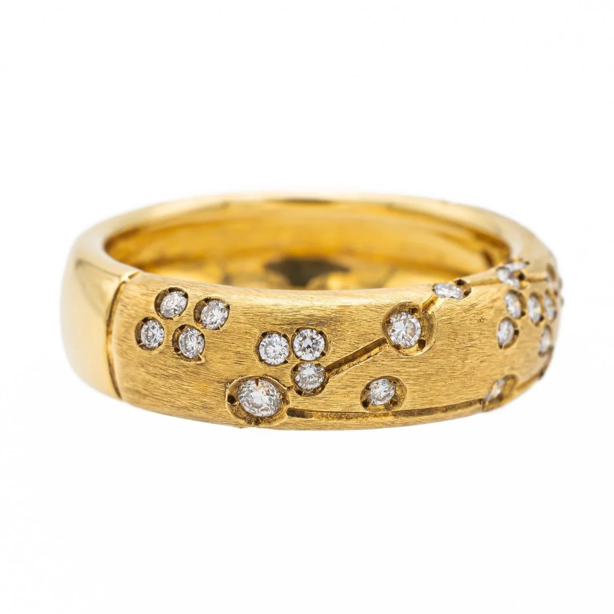 Bague REPOSSI "Astrale" Capricorne en or jaune et diamants - Image 3