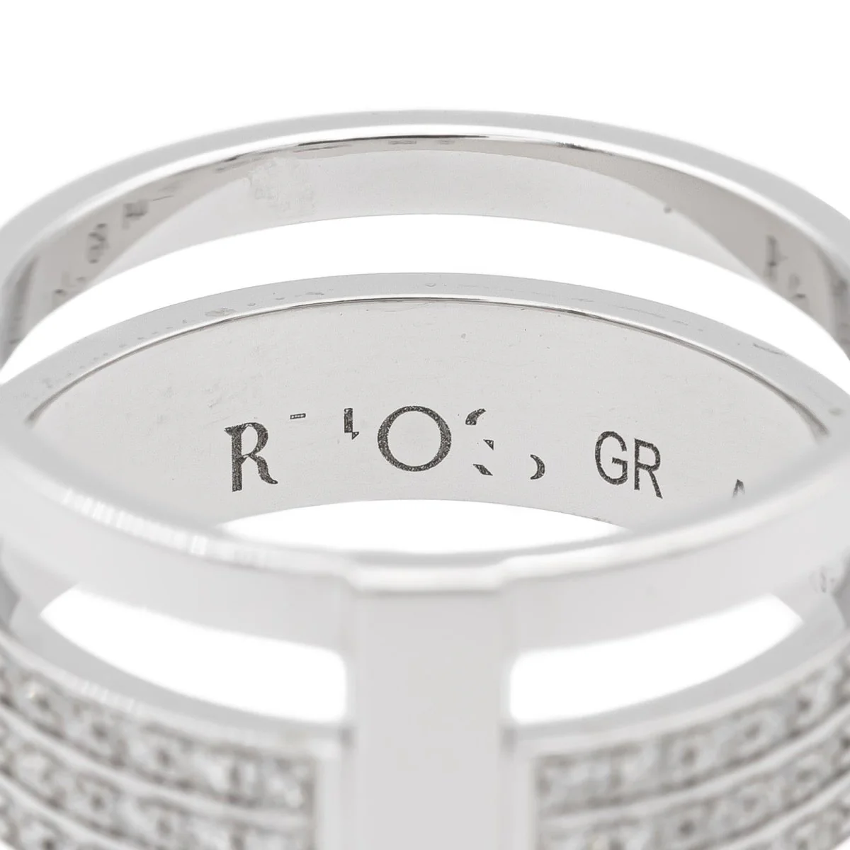Bague REPOSSI "Berbère" en or blanc et diamants - Image 4