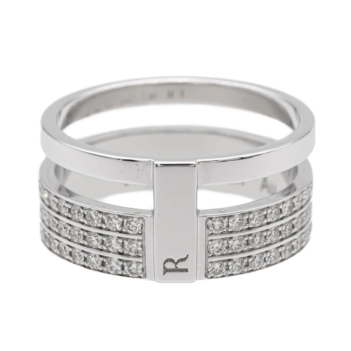 Bague REPOSSI "Berbère" en or blanc et diamants - Image 5