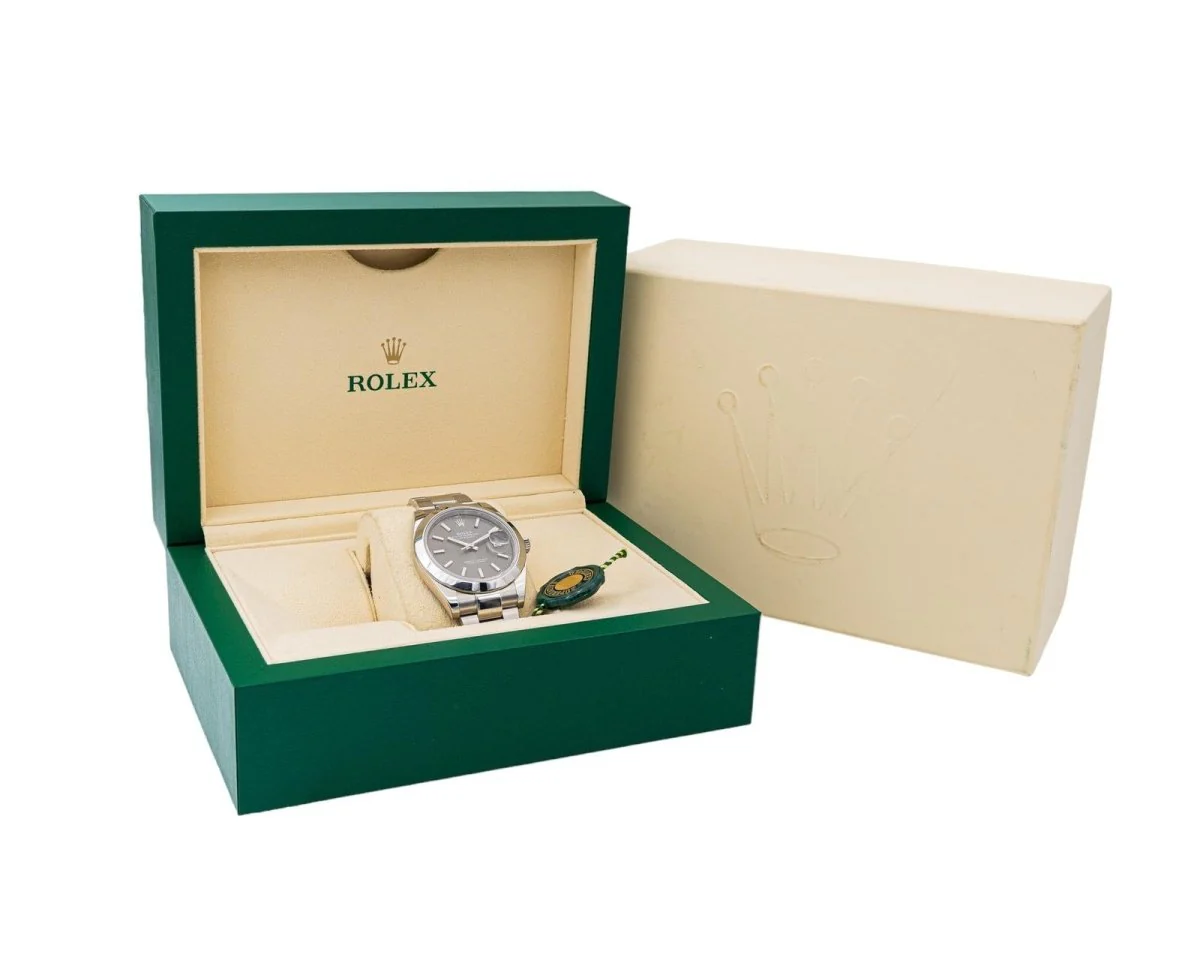 Montre ROLEX "Datejust 41" en acier, bracelet oyster - Image 3