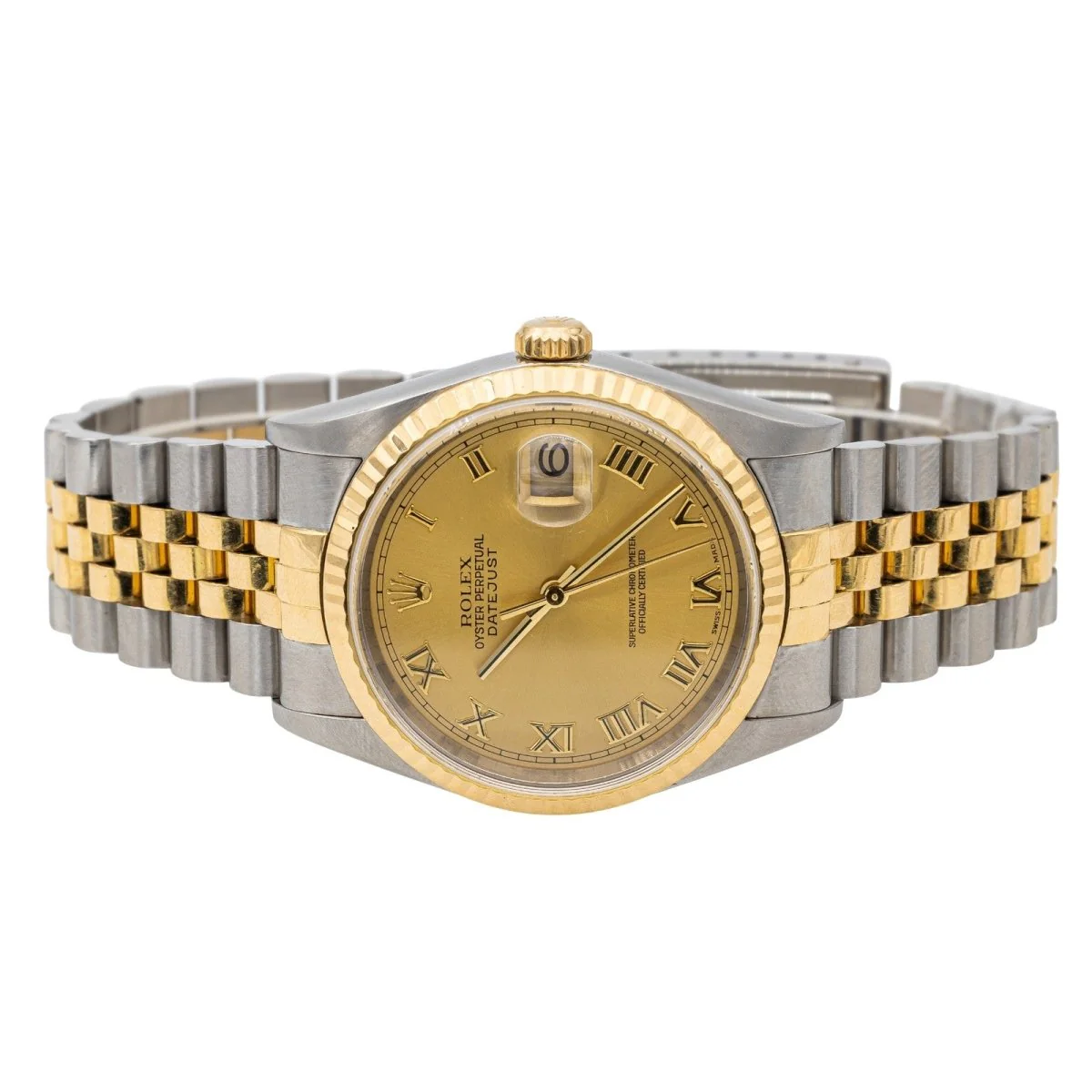 Montre ROLEX "Datejust" or jaune et acier - Image 3