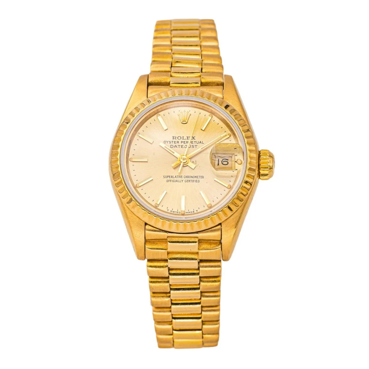 Montre ROLEX "Lady-Datejust" en or jaune
