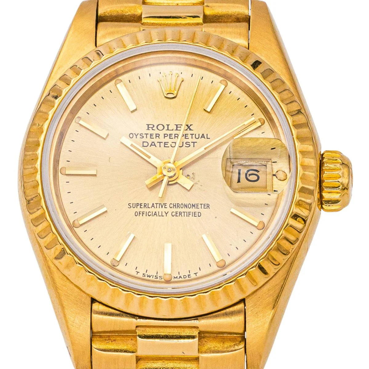Montre ROLEX "Lady-Datejust" en or jaune - Image 3